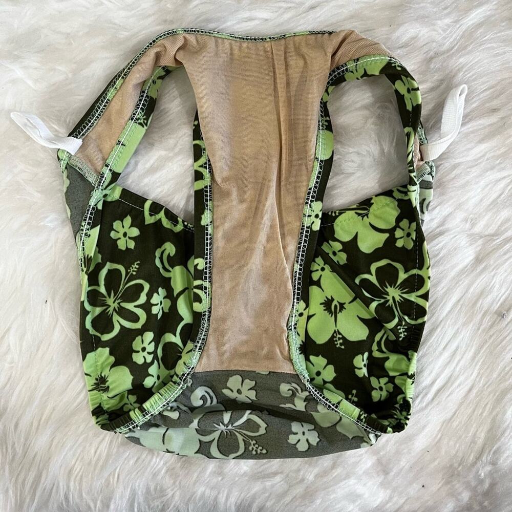 NEW Spiegel Vintage 90s Floral Padded Push Up Cheeky Bikini Swimsuit 5/6 NWOT - Picture 13 of 16